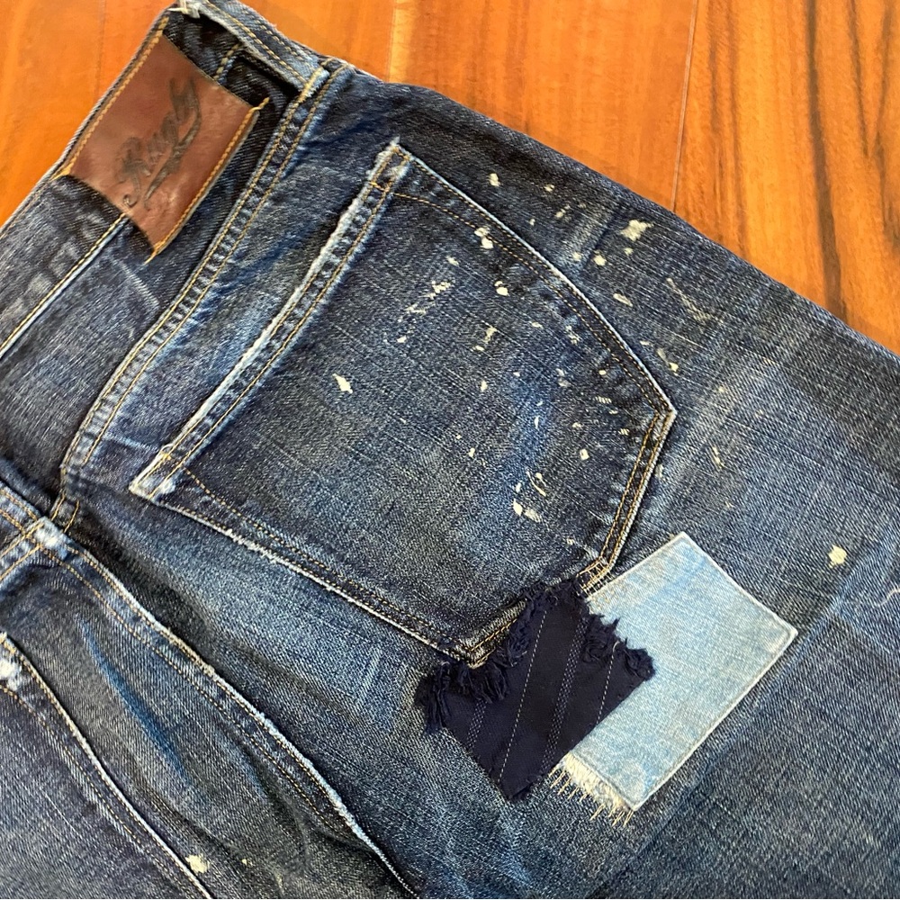 RALPH LAUREN RUGBY PATCHWORK JEANS. - Picture 9 of 13